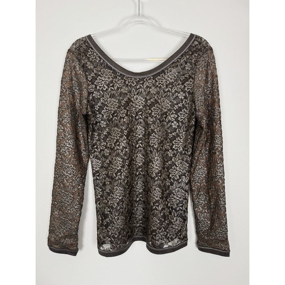 Beate Heymann Street Couture Lace Top Women’s 10 Baroque Bronze German Designer